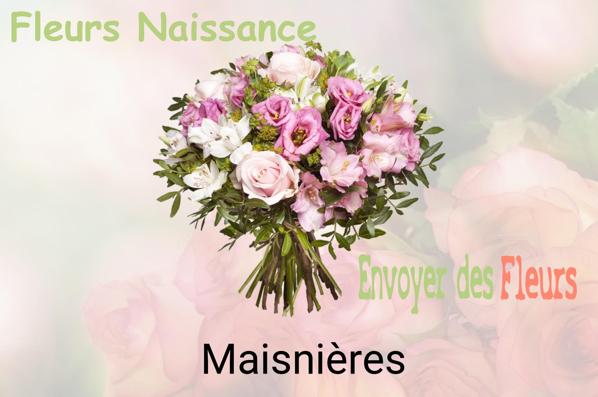 Bouquet de fleurs de naissance livré à Maisnières